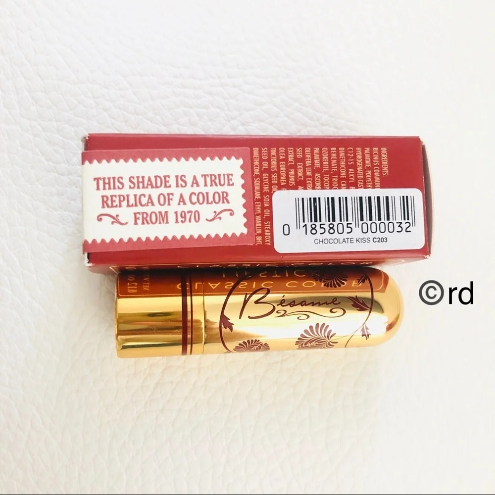 Besame Cosmetics Chocolate Kiss Lipstick new